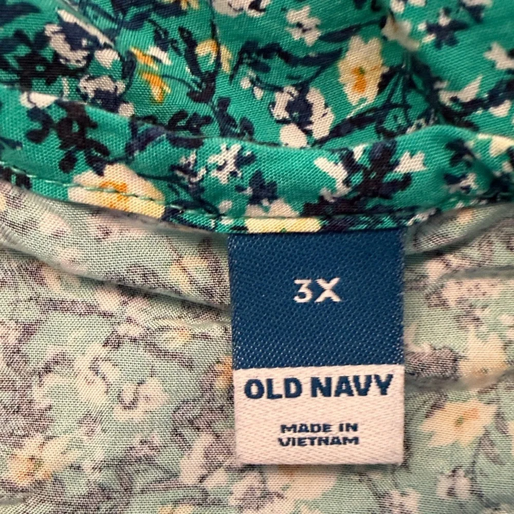 Floral Teal Camisole Top - Picture 4 of 4